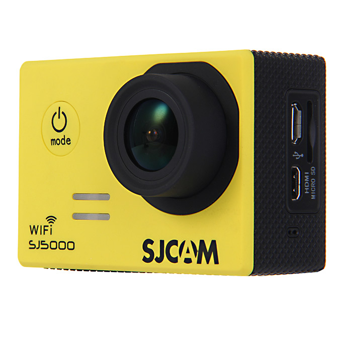 

SJCAM SJ5000 WiFi Sports Camera Novatek 96655 14MP 1080P 2.0 Inch 170 Degrees Lens Waterproof Diving HD Camcorder Car DVR - Yellow