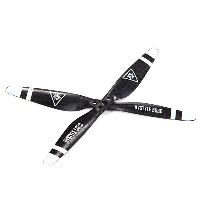 

5*3 3K Carbon Fiber 1 Pair 5030 CW / CCW Propeller Props Three Mounting Holes of Propeller for T-motor