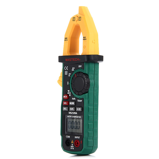MASTECH MS2109A Digital Clamp Meter AC DC Current Voltage Resistance