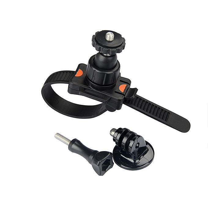 Sport Camera Zip Mount With Tripod Adapter &amp; Screw for GoPro Hero 4//3/2/1 Yi Xiaoyi SJCAM KEECOO To Mount on Helmet Bike Accessories