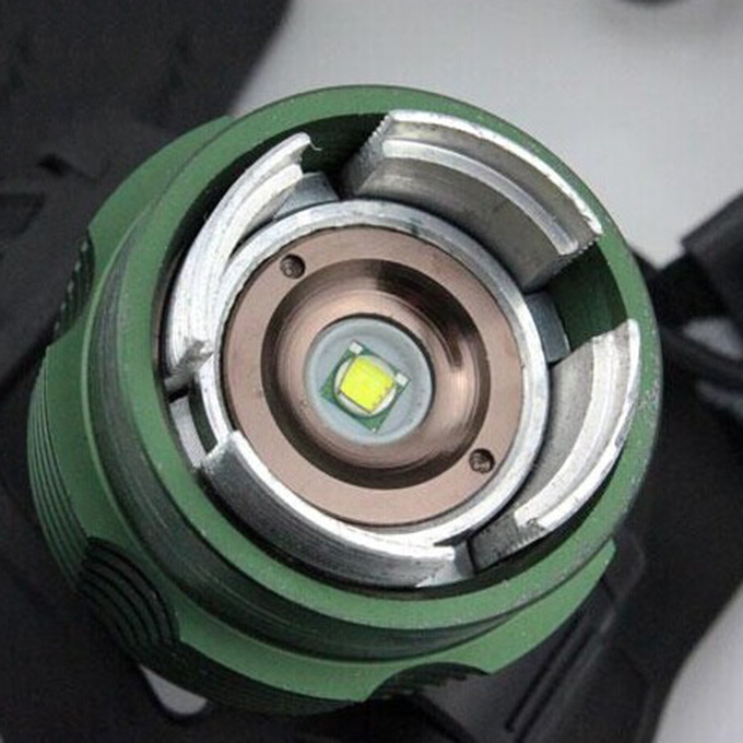 ESMART XMLT6 Mechanical Zoom LED Headlights Green Lantern Style
