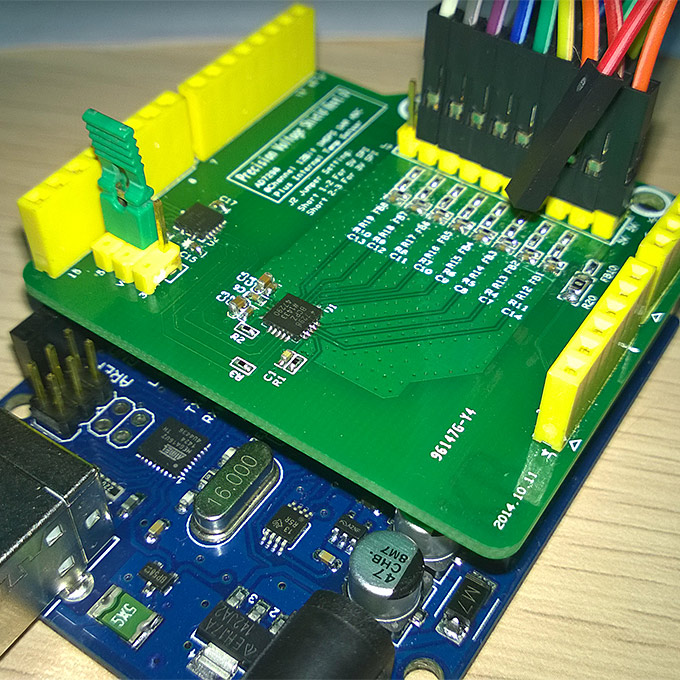 Arduino Precision Voltage Shield(PVS) AD7298 12-bit 8-channel ADC for ...