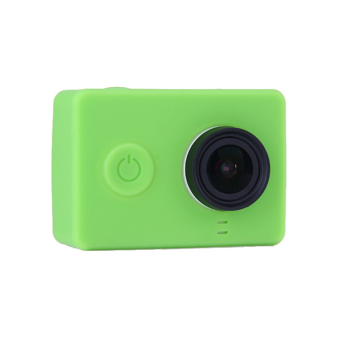 

Silicone Protective Dirt-proof Soft Rubber Case Cover Skin for Xiaoyi Yi Xiaoyi Action Sport Camera - Green