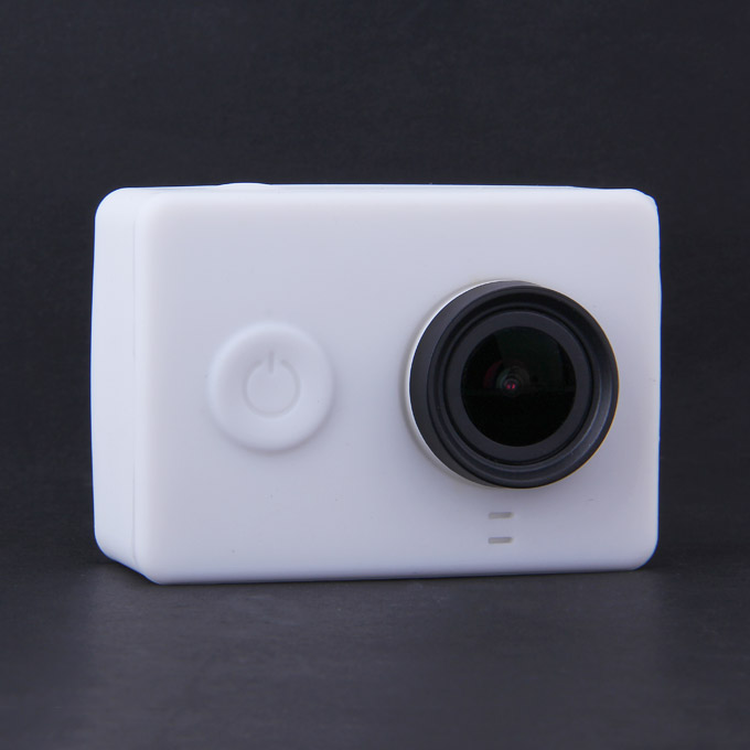 

Silicone Protective Dirt-proof Soft Rubber Case Cover Skin for Yi Xiaoyi Action Sport Camera - White