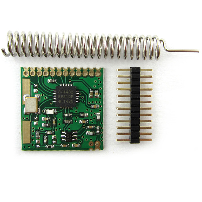 

Arduino Si4432 433MHz Wireless RF Transceiver Module Low Power Consumption With Antenna Compatible With RPi