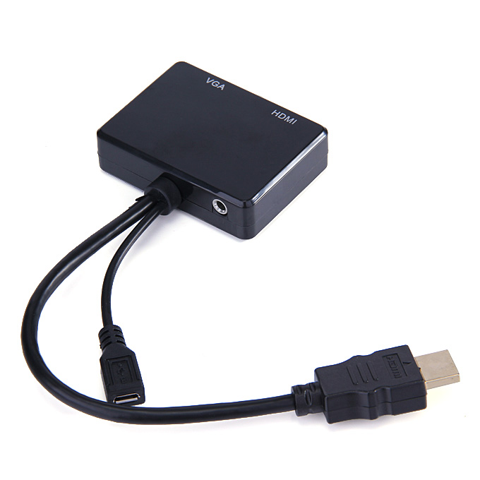 to HDMI & Audio Splitter Converter Adapter