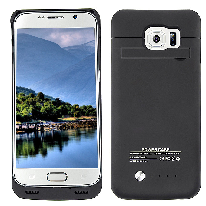 4200mah Etui de batterie externe pour banque d'alimentation arrière pour  Samsung S6