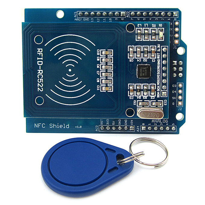 

NFC Shield RFID-RC522 RF IC Card Sensor Module For Arduino UNO/Mega2560