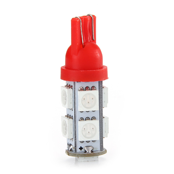 

T10-5050-9SMD T10 3W 100-Lumen 9x5050 SMD LED Car Light Bulb Fog/Parking/Reading Lamp(2-Pack/DC 12V) - Red