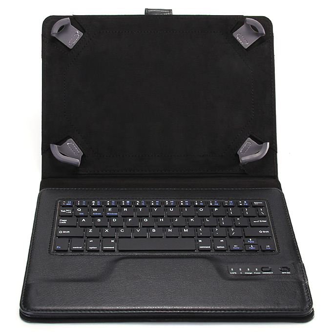 Custodia con Tastiera 10 Pollici Bluetooth Universale per Tablet Pc