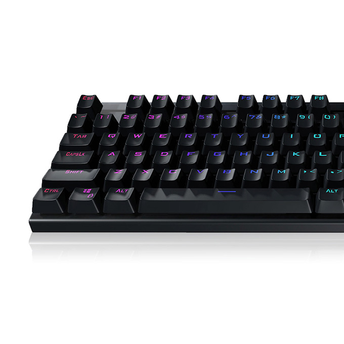 Lenovo MK300 RGB Colorful 104 Keys Mechanical Keyboard Black
