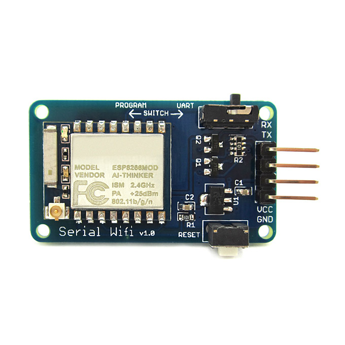 

ESP-07 ESP8266 Serial Wifi Wireless Module w/ Built-in Antenna Compatible with 3.3V / 5V for Arduino