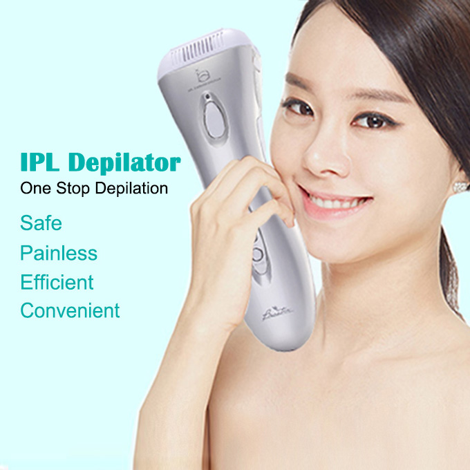 BEAUTIA ML-712 IPL Irradiator Depilator Epilator Hair Remover Skin Care Hair Removal Depilation 3 Levels Energy Adjusting - White