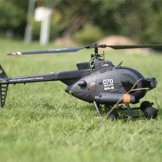 FX070C 2.4G 4CH 6 Axis Gyro Flybarless MD500 Scale RC Helicopter