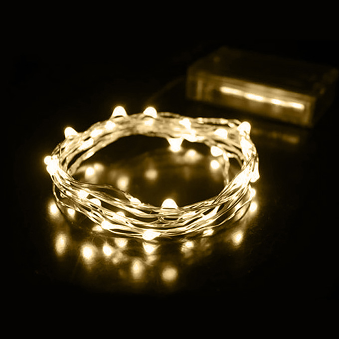 3M 30 LED Lights Battery Cartridge Copper String Lights