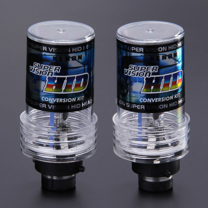 

12000K 55W D2R Car HID Brilliant Blue Xenon Headlight Light Lamp Bulbs - Black + White ( One Pair
