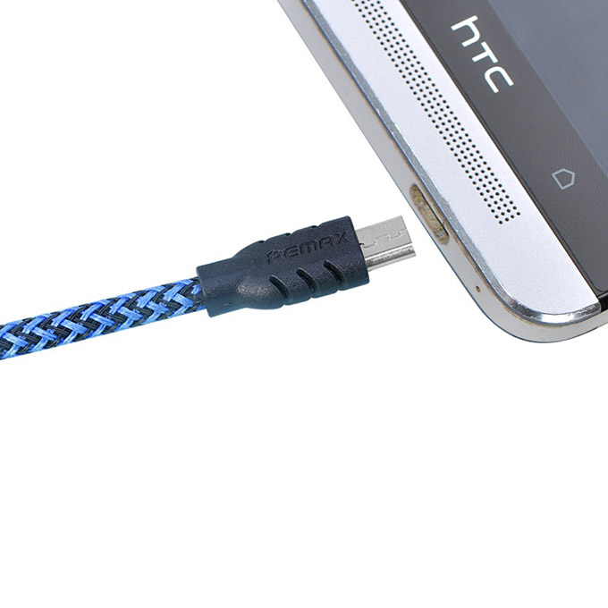 Remax Nylon Fiber Double Sided Micro USB Cable