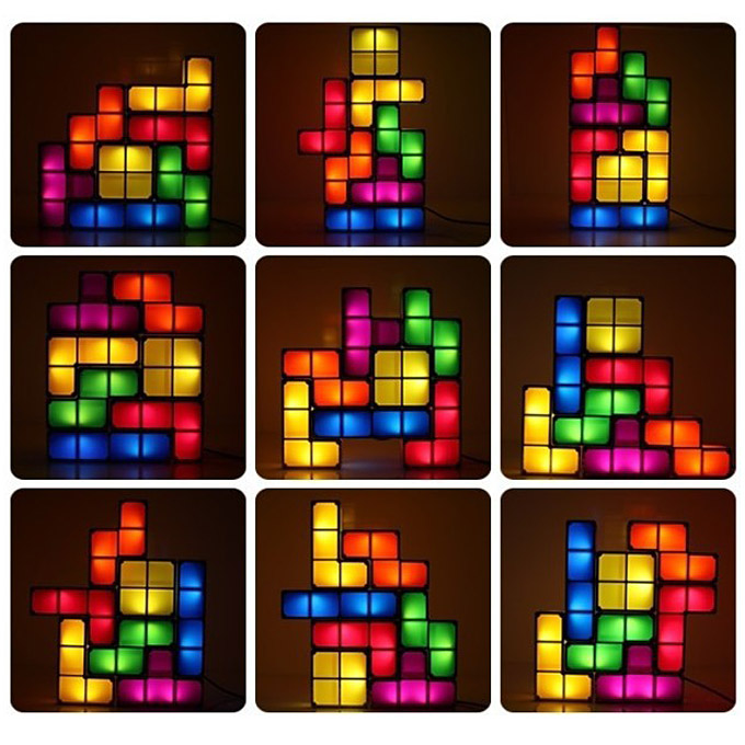 Tetris DIY LED Desk Lamp