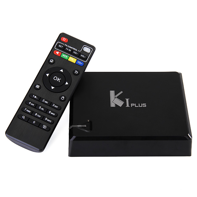 K1 PLUS Amlogic S905 Quad Core 4K KODI TV Box Android 5.1 1G/8G 2.4G WIFI LAN HDMI2.0 3D DLNA AirPlay Miracast Netflix