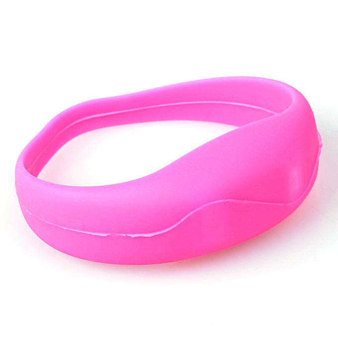 

LED Tunnel silicone bracelet vibration sensor concert Evening performances Decorations - Pink
