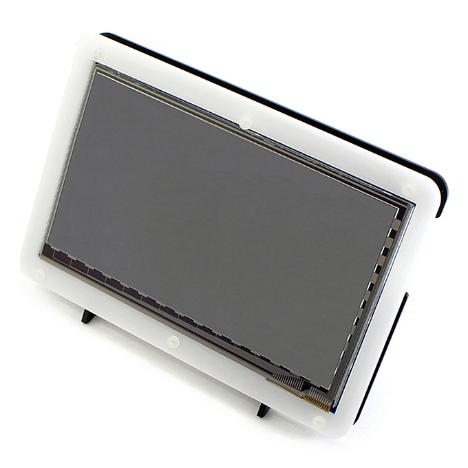 

7 Inch Capacitive Touch Screen LCD HDMI 800*480 with Bicolor Case for Raspberry Pi/BB BLACK/PC/Various Systems