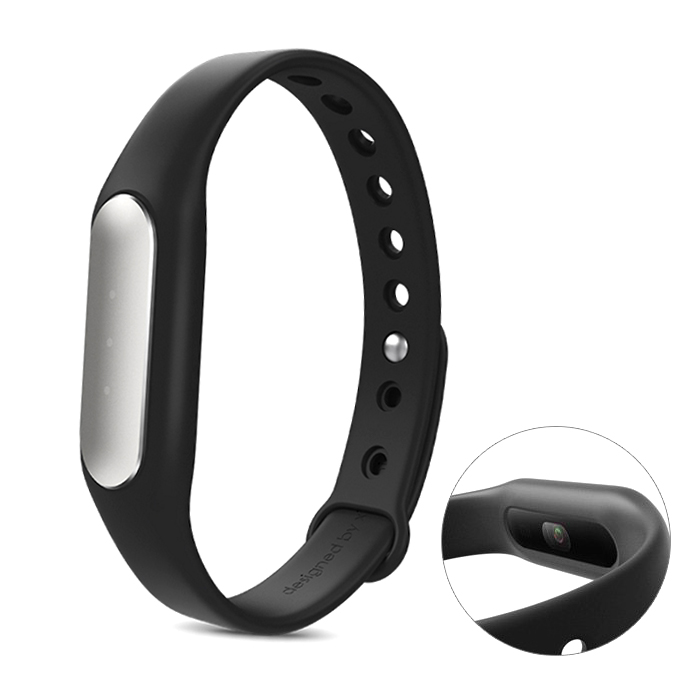 Original Xiaomi Mi Band 1S Pulse Heart Rate Wristband IP67 Bluetooth 4.0 Smartband Fitness Tracker with LED Light for Android &amp; iOS - Black