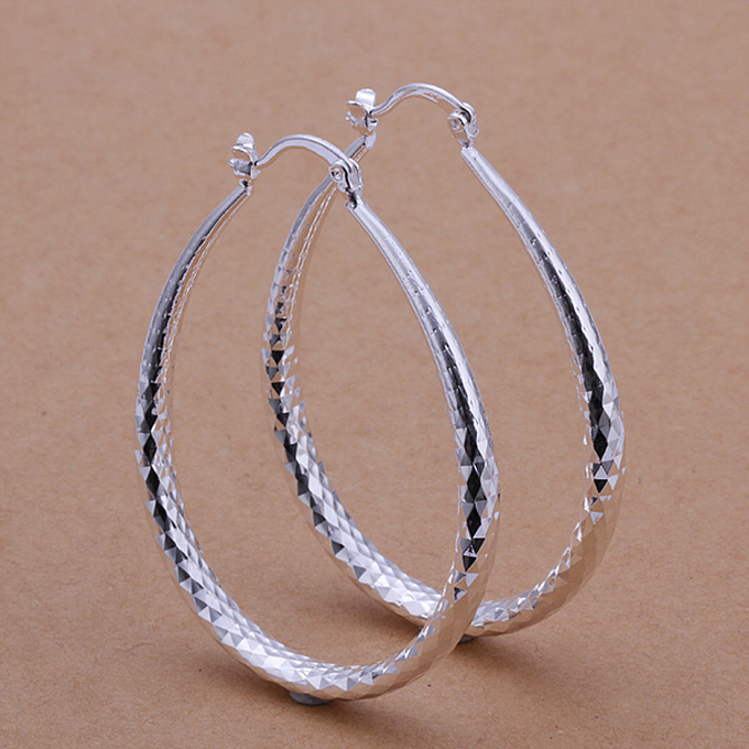 Fashion Silver Round Earrings Ear Pendants