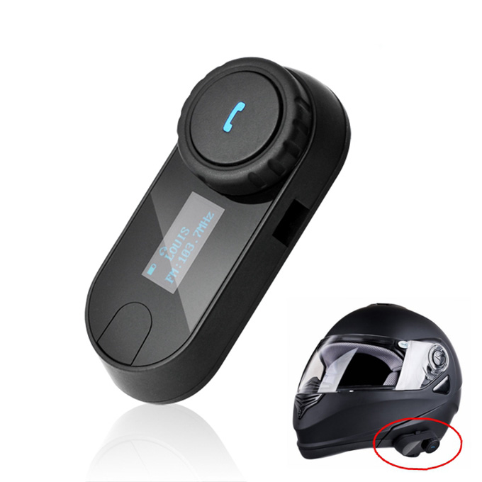 Wireless BT Motorcycle Motorbike Helmet Intercom Headset Interphone