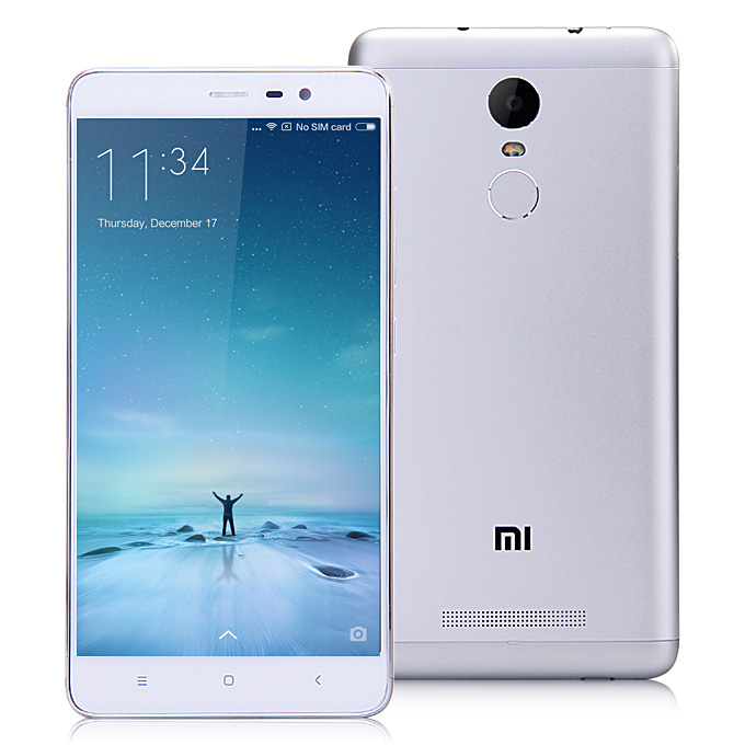 Xiaomi Redmi Note 3 Pro 5.5 Inch FHD 3GB 32GB Smartphone Qualcomm Snapdragon 650 Hexa Core MIUI V7 16.0MP TOUCH ID - Silvery White
