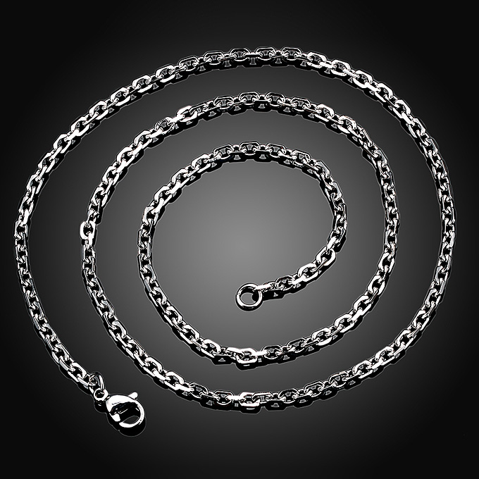 Stainless Steel Chain Rolo Punk Retro Necklace