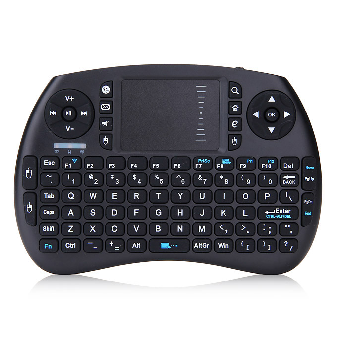 

IPazzPort KP-810-21S-1 Mini 2.4GHz Wireless Keyboard Air Mouse Remote Control Touchpad for Android Smart TV Box - Black