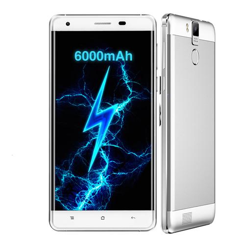 

OUKITEL K6000 Pro 5.5inch LTPS 2.5D FHD 4G 6000mAh Android 6.0 Smartphone 64-Bit MTK6753 Octa Core 3GB 32GB 16.0MP Touch ID Flash Charge OTG - White