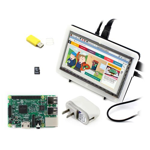 

Raspberry Pi 3 Model B + 7inch HDMI LCD (C) + Bicolor Case + 8GB Micro SD Card + Power Adapter
