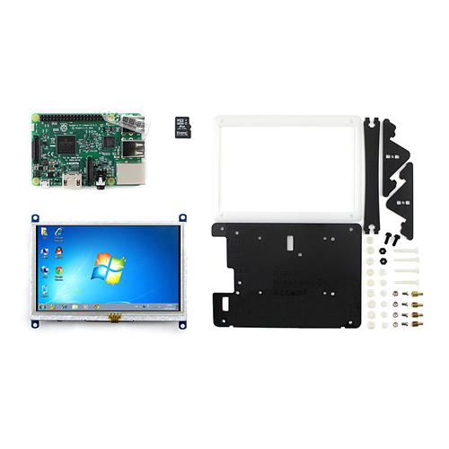 

Raspberry Pi 3 Model B 5inch HDMI LCD (B) Bicolor Case 8GB Micro SD Card