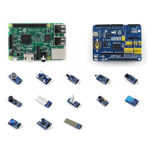 

Raspberry Pi 3 Model B Package D Development Kits Expansion Board ARPI600 Various Sensors for Arduino