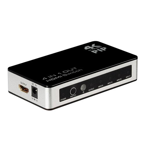 

VKING VK-401P UK Plug 4 Ports 4x1 HDMI Switcher Splitter Support 3D HD 1080P - Black