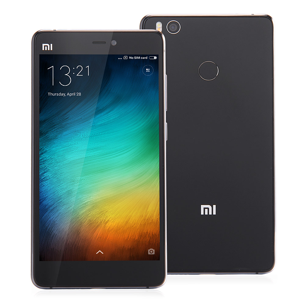 Xiaomi Mi4S /Mi 4S 4G LTE 5.0inch FHD MIUI 7.2 OS 3GB 64GB Smartphone 64-bit Snapdragon 808 Hexa Core 13.0MP Touch ID Type-C QC2.0 - Black