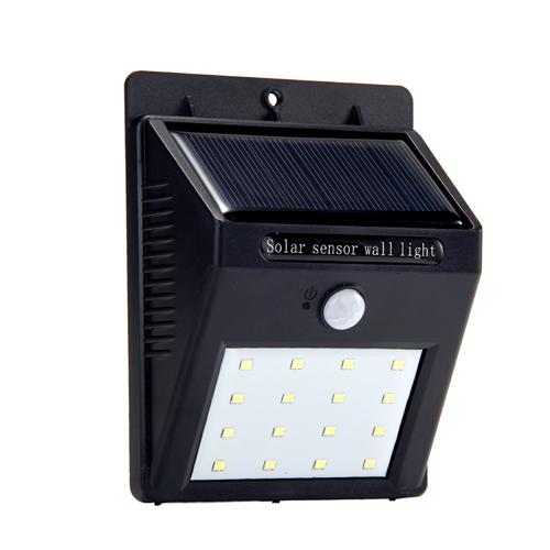 YY- 603 Solar Motion Sensor Light with 16 LED Lights -Black