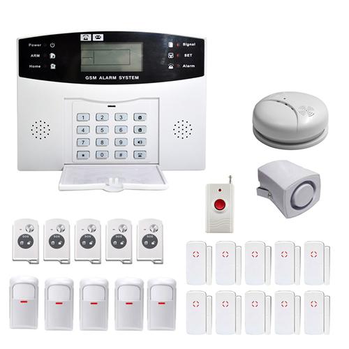 WIRELESS LCD GSM AUTODIAL SMS HOME HOUSE OFFICE SECURITY BURGLAR INTRUDER ALARM 