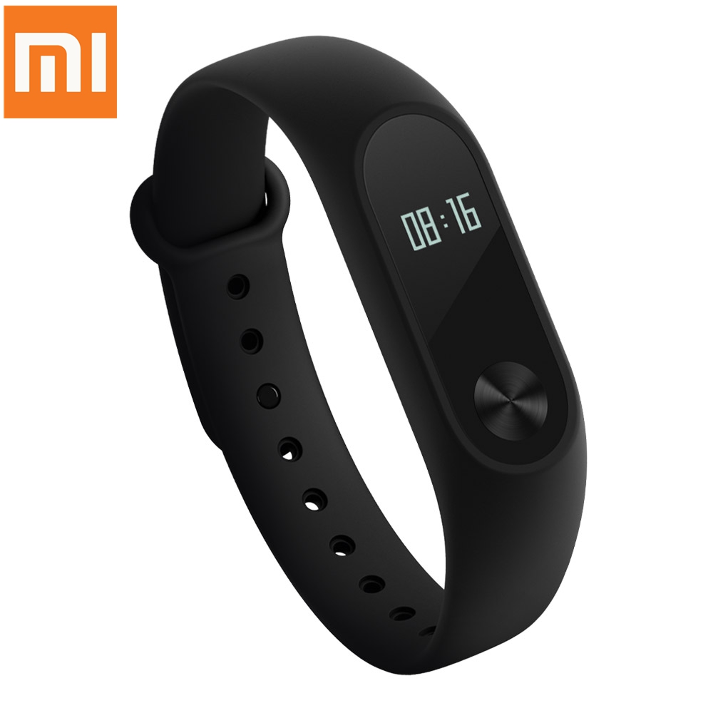 Xiaomi Mi Band 2 Smart Bracelet with 0.42&quot; OLED Display/ Touch Key Control/ Heart Rate Monitor/ Sports Fitness Tracker/ Call Reminder/ IP67 for Android iOS - Black