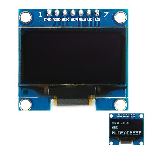 

SH1106 1.3 inches 128x64 Interface White Color OLED Display Module with 4SPI Interface for Arduino