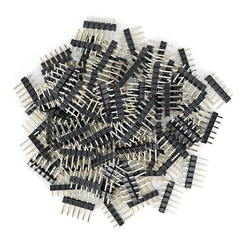 

100PCS 6P Gold-plated Male Pin Header Kit for Arduino Expansion Shield Board