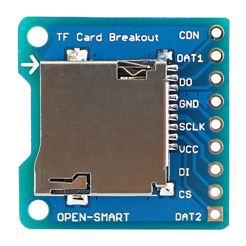 

OPEN-SMART Micro SD / TF Card Breakout Board Module for DIY - Blue + Silver