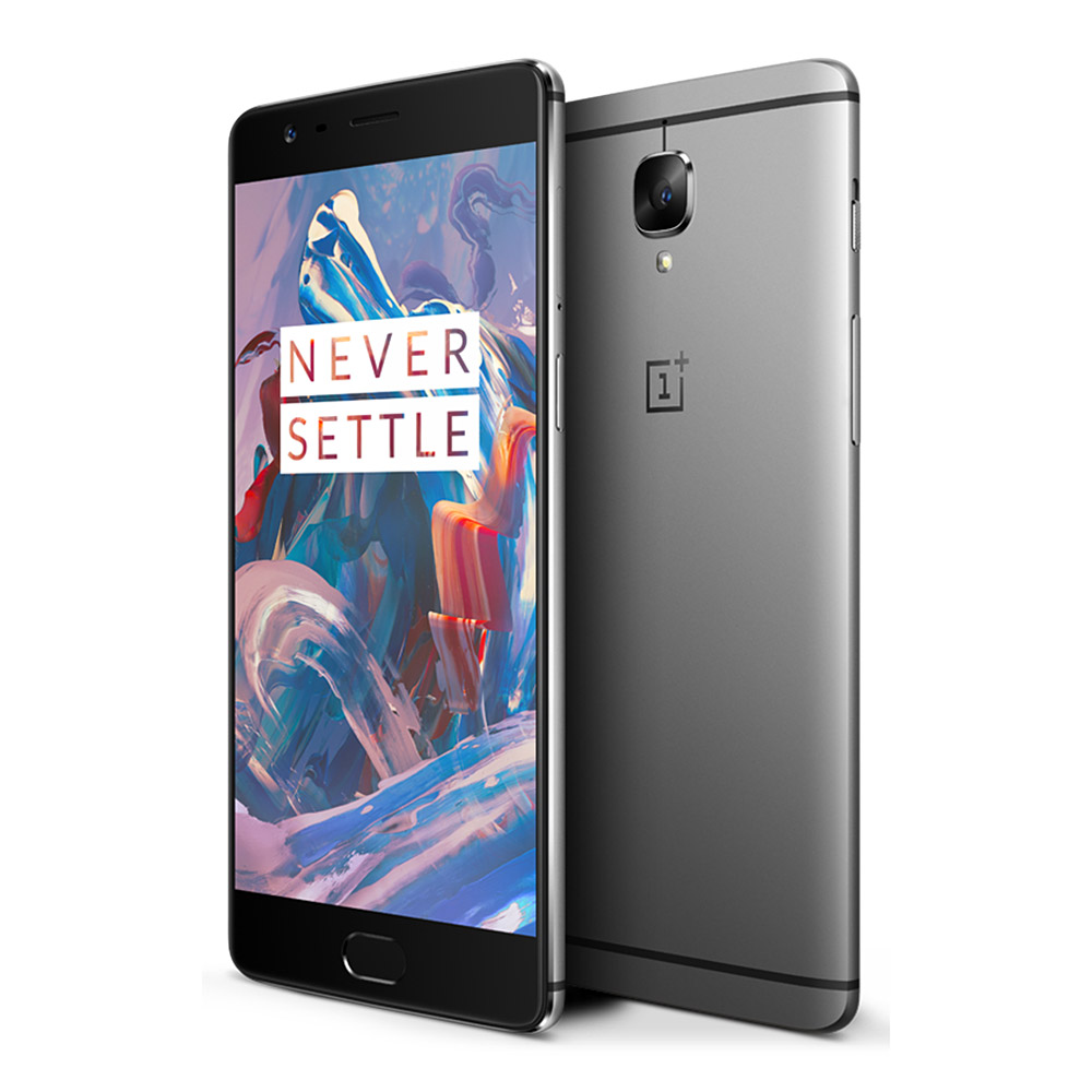 ONEPLUS 3 5.5 Inch FHD Android 6.0 OS 4G LTE Qualcomm Snapdragon 820 Smartphone 64-Bit Quad Core 6GB RAM 64GB ROM 16.0MP Dash Charge Touch ID NFC - Graphite