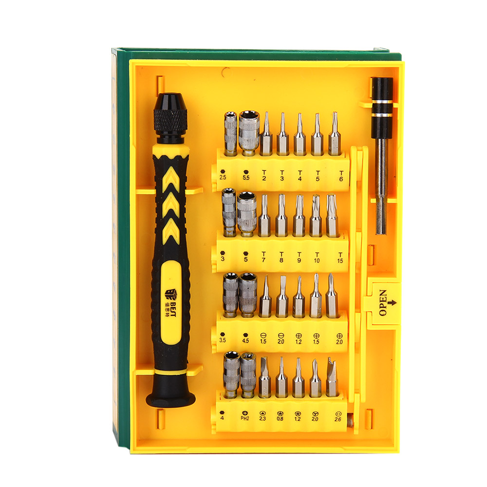 BEST8921 38pcs Universal Repair Tool Kit Set For Electronics