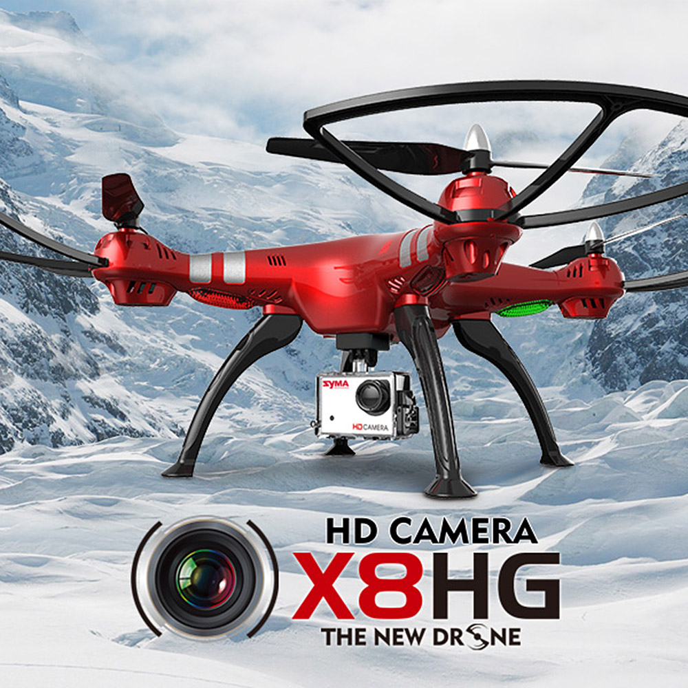

Syma X8HG With 8MP HD Camera Altitude Hold Mode 2.4G 4CH 6Axis RC Quadcopter RTF