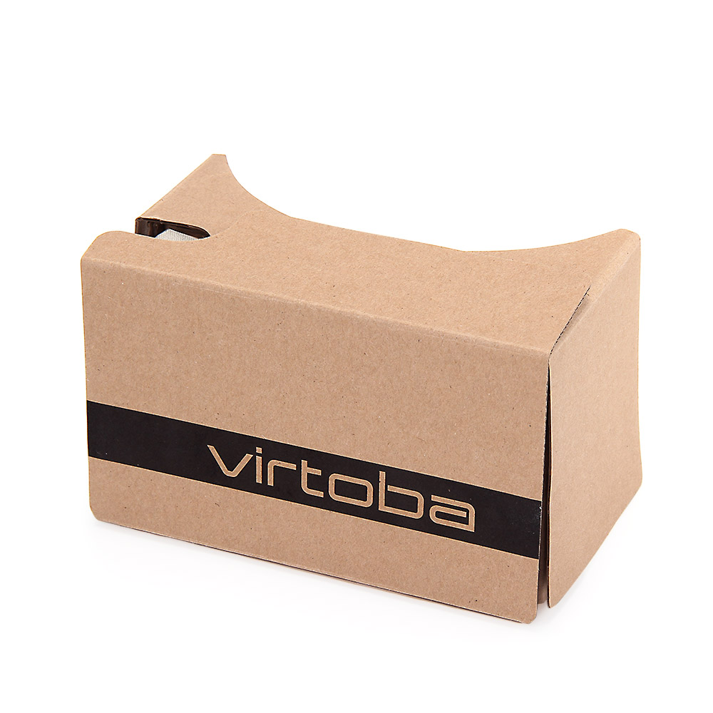 Virtoba V2 Immersive 3D Virtual Reality Cardboard 2 FOV 80 VR Glasses VR Virtual Reality Headset for 3.5-6inch Smartphones