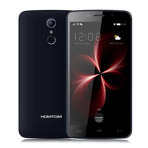 HOMTOM HT17 Pro 5.5inch HD Android 6.0 4G LTE Smartphone MT6737 Quad Core 2GB RAM 16GB ROM 13.0MP Touch ID OTG Hotknot - Dark Blue