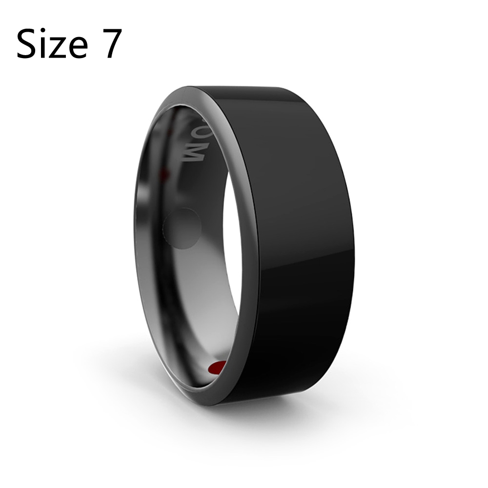 

Jakcom R3 Smart Magic Ring App Enabled NFC Technology Health Module Waterproof Dust-proof Fall-proof For Android iOS Smartphones Size 7 - Black