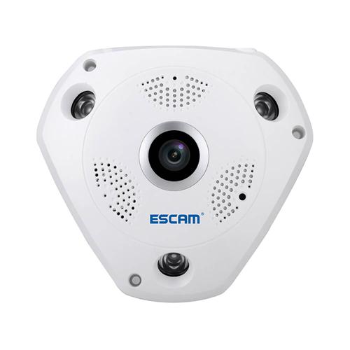 Escam Shark QP180 960P 1.3MP WiFi Panoramic Fisheye Infrared Camera H.264 Compression Night Vision Camera